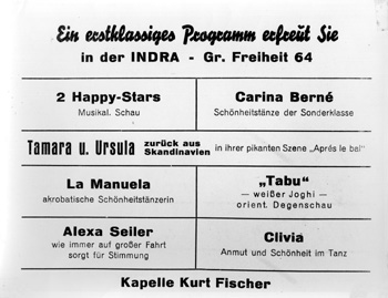 Das Programm in den 50er Jahren